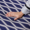 Navy Check Printed Duvet Cover