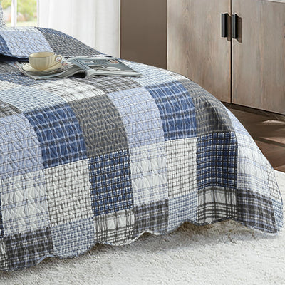 Quilted Embossed Bedspread Set