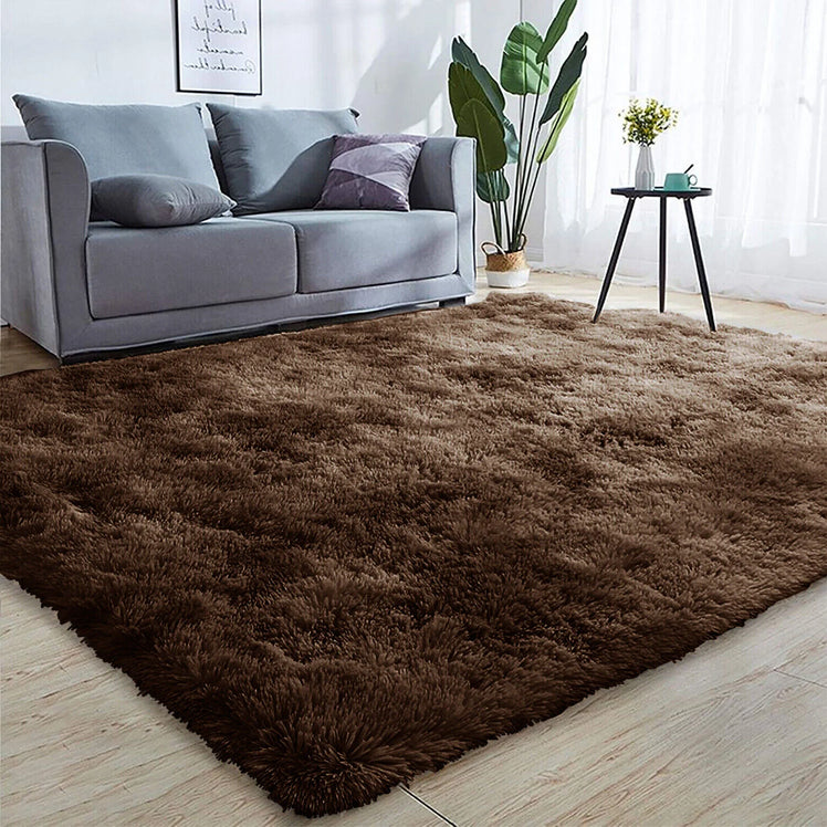 Brown Shaggy Rug Large Soft Fluffy Shag Pile