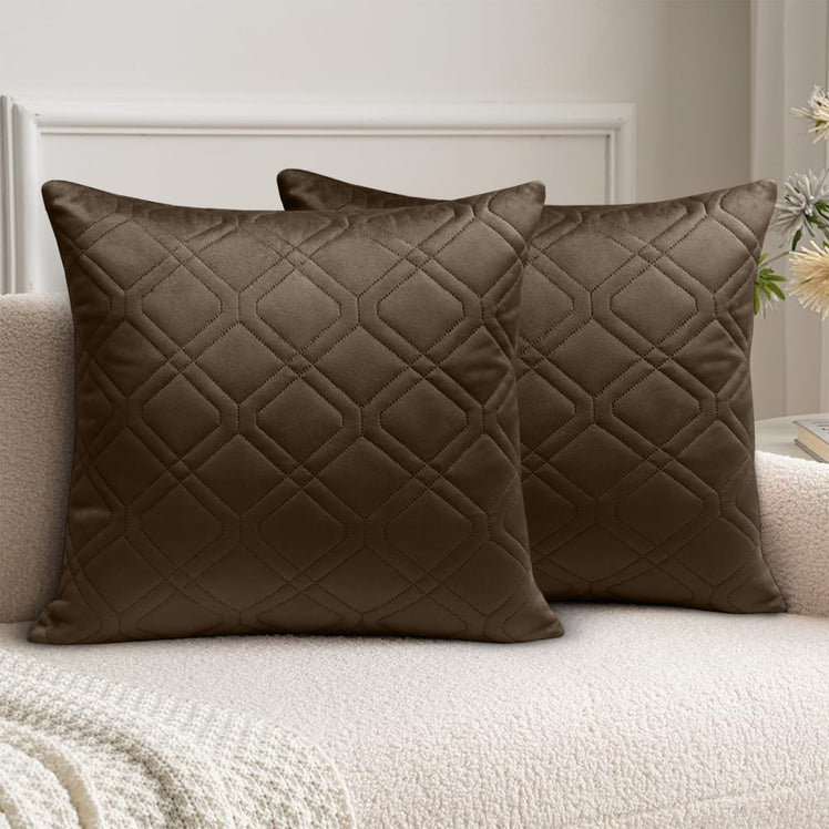 Diamond Embossed Velvet Cushion Covers
