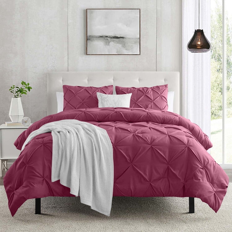 Pintuck Duvet Cover & Pillowcase Set