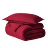 Burgundy Duvet Cover Set Plain