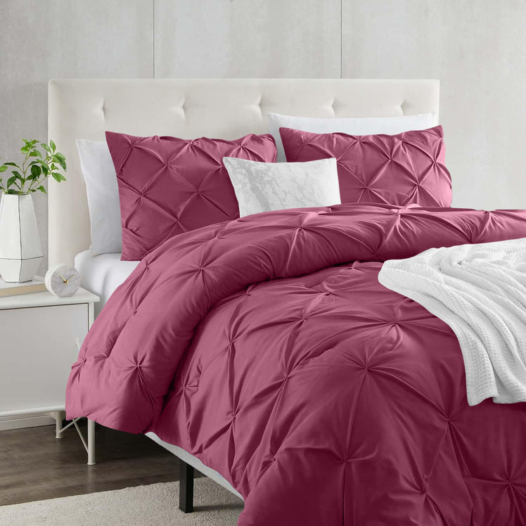 Pintuck Duvet Cover & Pillowcase Set
