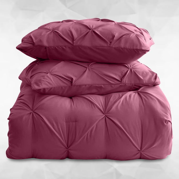 Pintuck Duvet Cover & Pillowcase Set