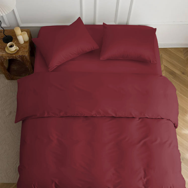 4 Piece Bedding Set Duvet Cover, Pillowcases & Fitted Sheet