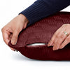 Check Embossed Velvet Cushion Cover