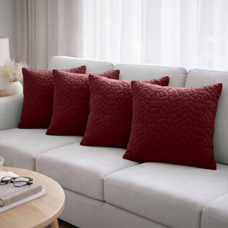 Pebble Embossed Velvet Cushion Covers