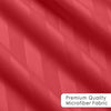 Burgundy Striped Duvet Cover Bedding Set