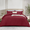 4 Piece Stripe Bedding Set - Duvet Cover, Fitted Sheet & Pillowcases