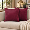 4 Pack Velvet Striped Corduroy Cushion Covers