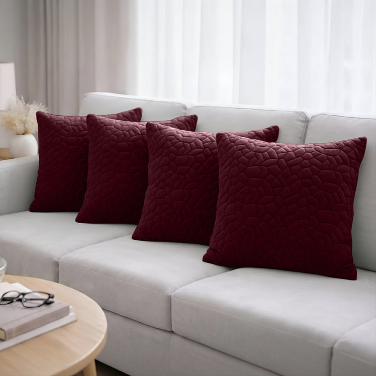 Pebble Embossed Velvet Cushion Covers
