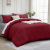 4 Piece Stripe Bedding Set - Duvet Cover, Fitted Sheet & Pillowcases