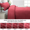 4 Piece Stripe Bedding Set - Duvet Cover, Fitted Sheet & Pillowcases