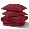 4 Piece Stripe Bedding Set - Duvet Cover, Fitted Sheet & Pillowcases