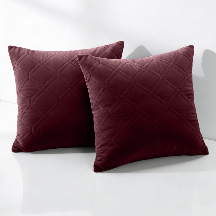 Diamond Embossed Velvet Cushion Covers