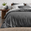 Charcoal Bedding Duvet Cover Set Plain