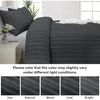 4 Piece Stripe Bedding Set - Duvet Cover, Fitted Sheet & Pillowcases