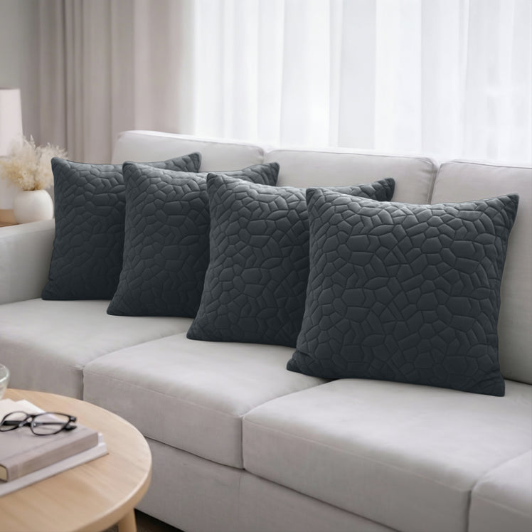 Pebble Embossed Velvet Cushion Covers