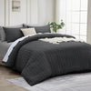4 Piece Stripe Bedding Set - Duvet Cover, Fitted Sheet & Pillowcases