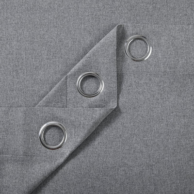 Eyelet Blackout Curtains Drapes - Thermal Insulated Light Blocking