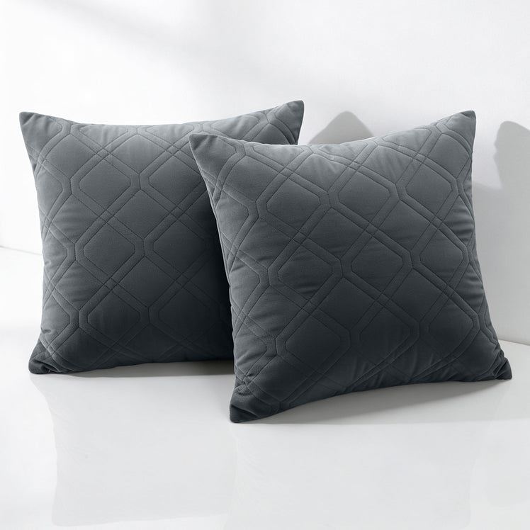 Diamond Embossed Velvet Cushion Covers
