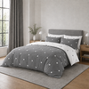 Polka Dot Printed White Duvet Cover