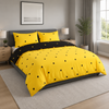 Ochre & Black Duvet Cover Polka Dot Printed