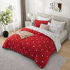 Red & White Duvet Cover Polka Dot Printed