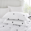 Polka Dot Printed White Duvet Cover