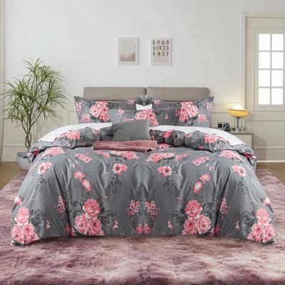 Bouquet Printed Duvet Cover