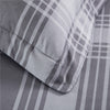 Grey Check Printed Duvet Cover