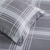 Grey Check Printed Duvet Cover