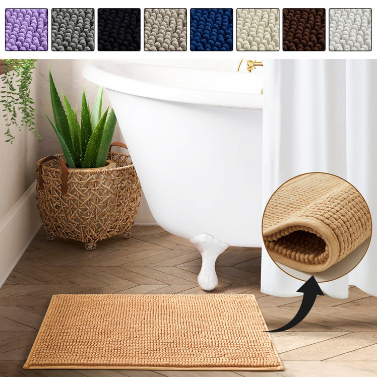 Non Slip Bath Mat Soft Chenille