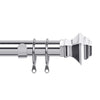 Adjustable Curtain Pole Decorative Square Finials
