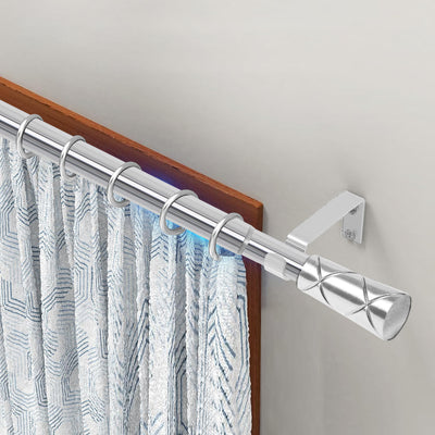 Extendable Heavy Duty Curtain Rods Cylinder Barrel Finials