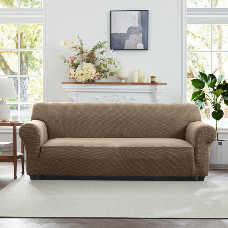 Fitted Stretch Sofa Covers | Protective Settee Slipcover