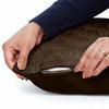 Check Embossed Velvet Cushion Cover