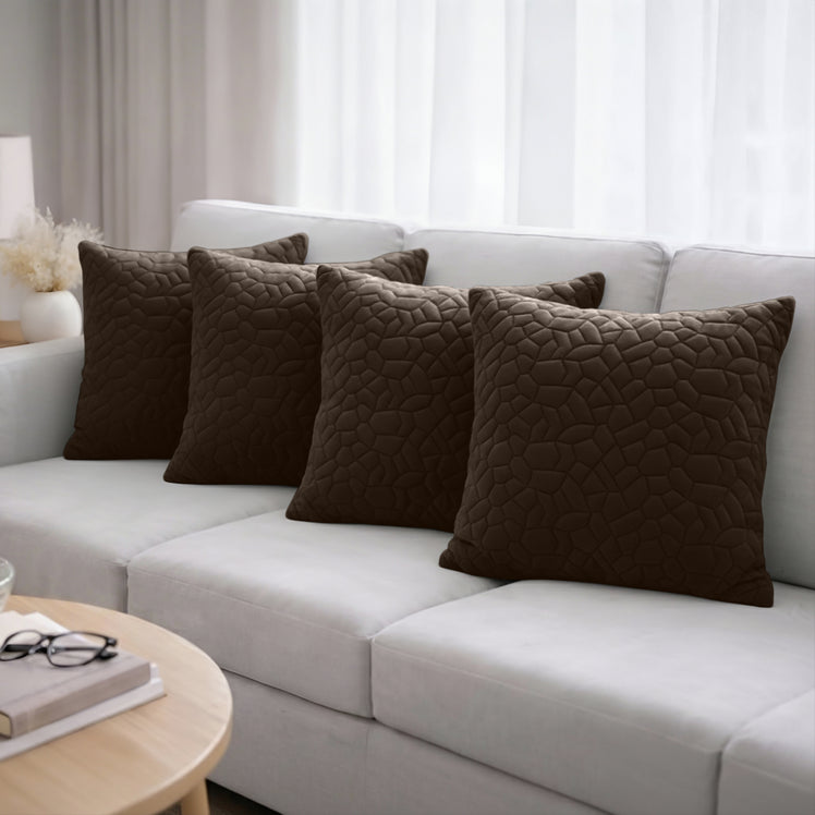 Pebble Embossed Velvet Cushion Covers