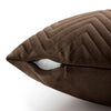 2 & 4 Pack Cushion Covers Chevron Design Velvet Fabric