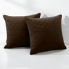 Check Embossed Velvet Cushion Cover