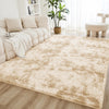 Tie Dye Cream Shaggy Rug