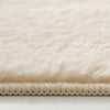 Beige Faux Rabbit Fur Rug