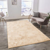 Beige Faux Rabbit Fur Rug