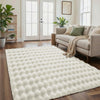 Soft Washable Bubble Textured Area Rug