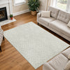 Geometric Embossed High-Low Pile Area Rug