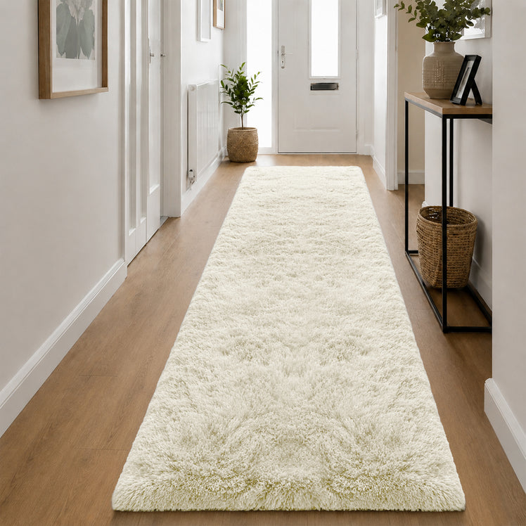 Cream Shaggy Rug Large Soft Fluffy Shag Pile