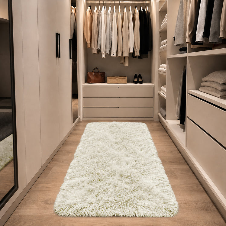 Cream Shaggy Rug Large Soft Fluffy Shag Pile