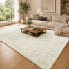Cream Shaggy Rug Large Soft Fluffy Shag Pile