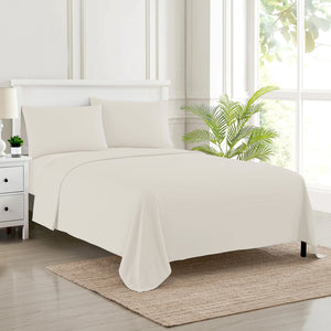 Flat Sheet Egyptian Cotton Bedsheet Cream