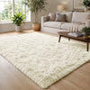Cream Shaggy Rug Large Soft Fluffy Shag Pile
